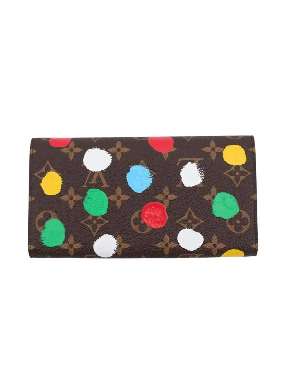 Louis Vuitton Wallet Monogram Painted Dot LV YK Portefeuille Sarah Yayoi Kusama